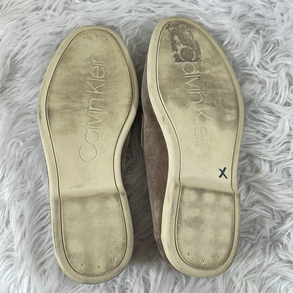 CALVIN KLEIN Men’s Trapper Slip-On Penny Loafers Leather Suede Shoes Size 8 - Picture 10 of 11